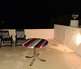 Terrasse bei Nacht